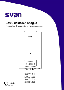 Manual de uso Svan SVCG10LB Caldera de gas