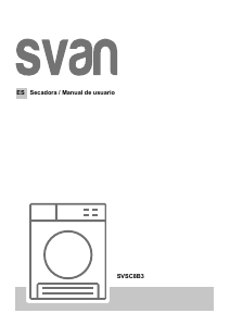 Manual de uso Svan SVSC8B3 Secadora