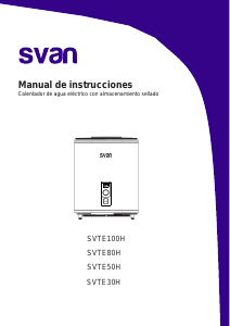 Manual de uso Svan SVTE100H Calentador de agua