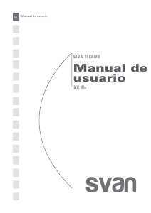 Manual de uso Svan SVL7101A Lavadora