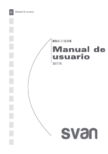 Manual de uso Svan SVL7112A Lavadora