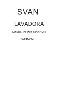 Manual de uso Svan SVL9143MI Lavadora