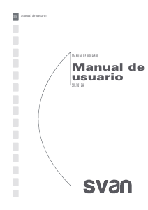 Manual de uso Svan SVL1012A Lavadora