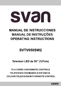 Manual Svan SVTV050SW2 Televisor LED