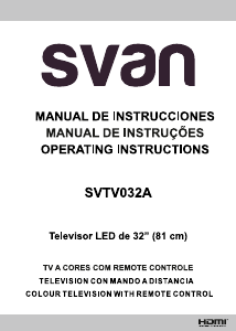 Manual Svan SVTV032A Televisor LED