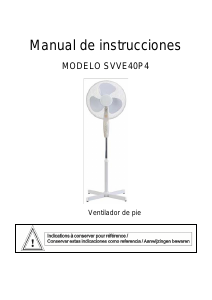 Manual de uso Svan SVVE40P4 Ventilador