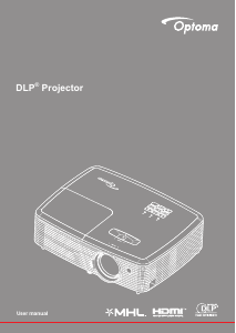 Manual Optoma W400+ Projector