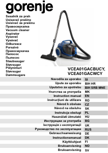 Bruksanvisning Gorenje VCEA01GACWCY Støvsuger