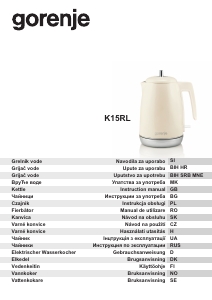 Návod Gorenje K15RL Kanvica