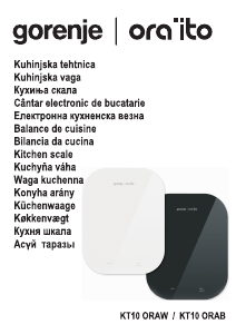 Руководство Gorenje KT10ORAITOB Кухонные весы