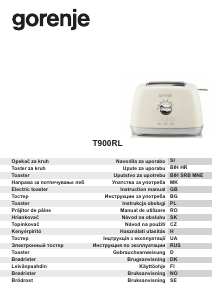 Priručnik Gorenje T900RL Toster