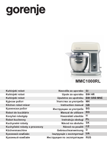 Manuál Gorenje MMC1000RL Stolní mixér