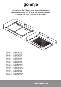 Priručnik Gorenje WHU529EW/S Kuhinjska napa