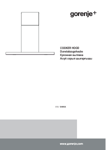 Käyttöohje Gorenje GHI93X Liesituuletin