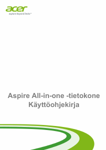 Käyttöohje Acer Aspire Z1-611 Pöytätietokone