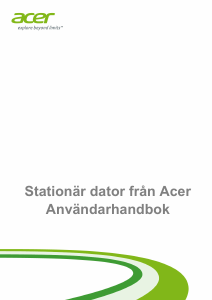 Bruksanvisning Acer Aspire XC-215 Stationär dator