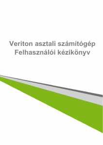 Használati útmutató Acer Veriton M2120G Asztali számítógép