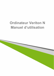 Mode d’emploi Acer Veriton N4620G Ordinateur de bureau