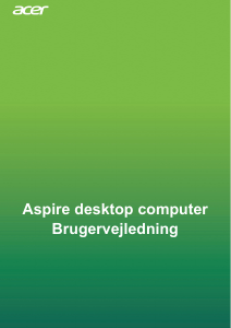 Brugsanvisning Acer Aspire XC-830 Stationær computer