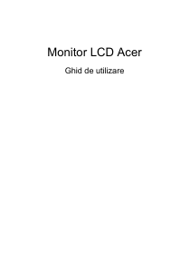 Manual Acer S200HQL Monitor LCD