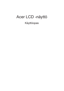 Käyttöohje Acer CCB241HYK Nestekidenäyttö