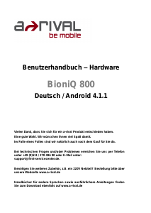 Handleiding A-rival BioniQ 800 Tablet