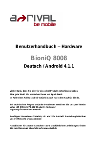 Bedienungsanleitung A-rival BioniQ 8008 Tablet