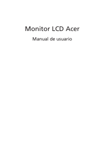 Manual de uso Acer E2400HY Monitor de LCD