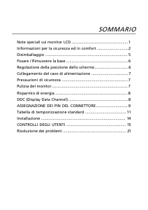 Manuale Acer G206HL Monitor LCD