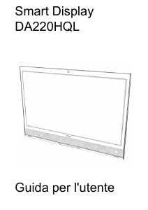 Manuale Acer DA220HQL Monitor LCD