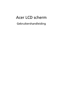 Handleiding Acer S211HL LCD monitor