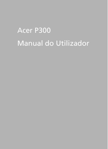 Manual Acer P300 Telefone celular