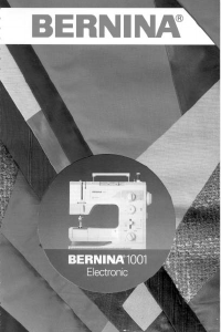 Manual Bernina 1001 Sewing Machine