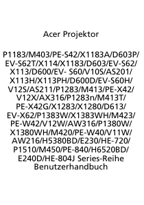 Bedienungsanleitung Acer X113H Projektor