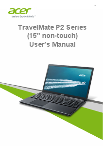 Manual Acer TravelMate P255-M Laptop