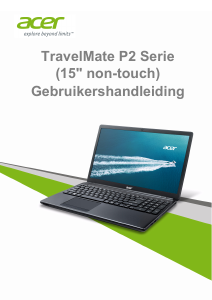 Handleiding Acer TravelMate P255-MPG Laptop