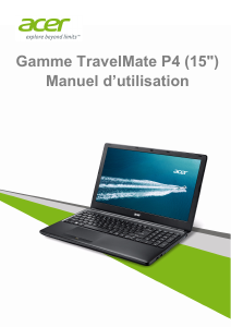 Mode d’emploi Acer TravelMate P455-M Ordinateur portable