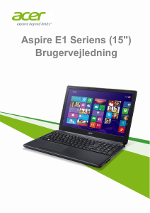 Brugsanvisning Acer Aspire E1-532PG Bærbar computer