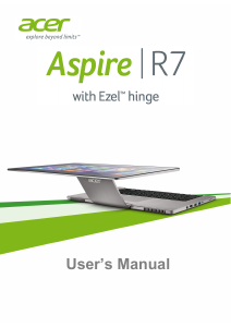 Handleiding Acer Aspire R7-572 Laptop