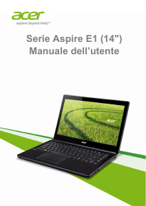Manuale Acer Aspire E1-472 Notebook