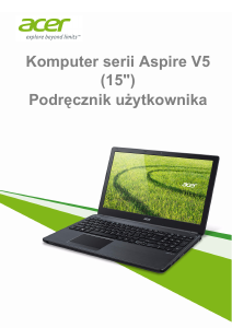 Instrukcja Acer Aspire V5-561 Komputer przenośny