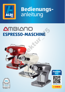 Bedienungsanleitung Ambiano 1389A Espressomaschine