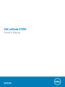 Manual Dell Latitude 7250 Laptop