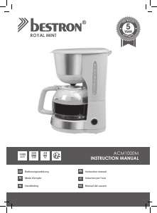 Manual Bestron ACM1000M Coffee Machine