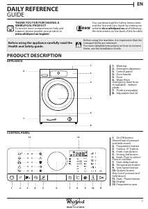 Handleiding Whirlpool FSCR 80410 Wasmachine