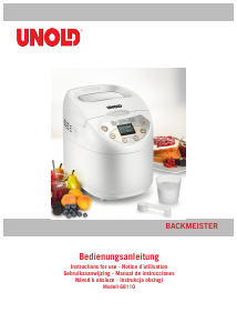 Manual Unold 68110 Backmeister Bread Maker