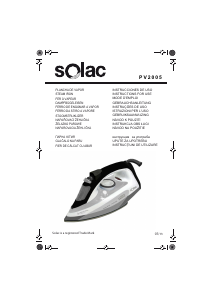 Manuale Solac PV2005 New Optima Ferro da stiro