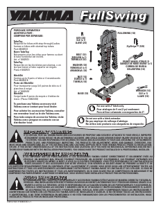 Manual de uso Yakima FullSwing Porta bicicleta