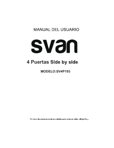 Manual de uso Svan SV4P193 Frigorífico combinado