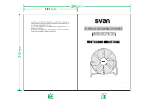 Manual de uso Svan SVVE410C Ventilador